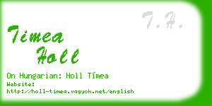 timea holl business card
